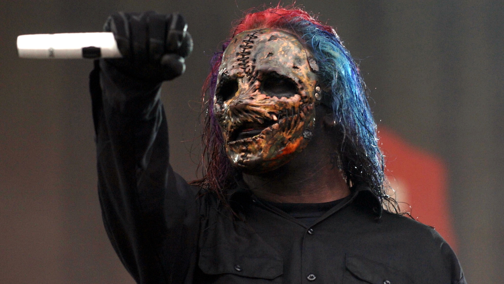 Corey Taylor mit Slipknot beim Download Festival am 12. Juni 2005 in Donington Park